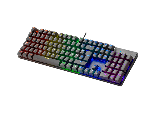 Teclado MARS GAMING MK422 TECLADO MECÁNICO, ANTIPOLVO AZUL, FRGB, NEGRO, PORTUGUÉS (MK422BPT)