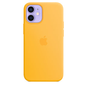 FUNDA APPLE CAPA IPHONE 12 MINI 5.4 SILICONA CON MAGSAFE - GIRASOL