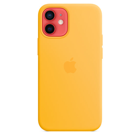 FUNDA APPLE CAPA IPHONE 12 MINI 5.4 SILICONA CON MAGSAFE - GIRASOL