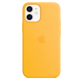 APPLE CAPA IPHONE 12 MINI 5.4 SILICONE CASE WITH MAGSAFE - SUNFLOWER