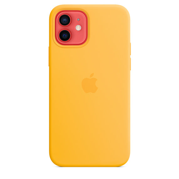 FUNDA DE SILICONA CON MAGSAFE APPLE CAPA IPHONE 12/12 PRO 6.1 - GIRASOL