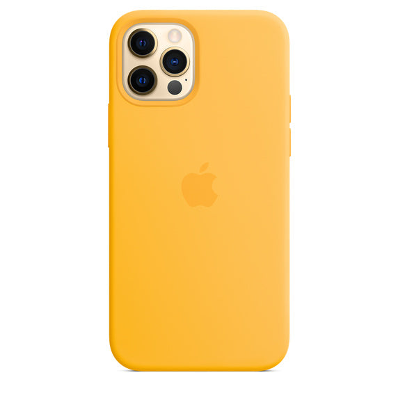 APPLE CAPA IPHONE 12/12 PRO 6.1 SILICONE CASE WITH MAGSAFE - SUNFLOWER