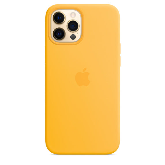 APPLE CAPA IPHONE 12 PRO 6.7 MAX SILICONE CASE WITH MAGSAFE - SUNFLOWER