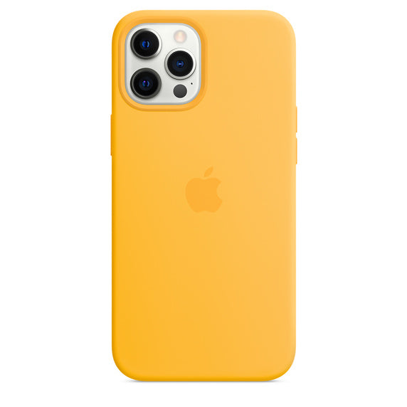 APPLE CAPA IPHONE 12 PRO 6.7 MAX SILICONE CASE WITH MAGSAFE - SUNFLOWER