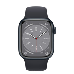 APPLE WATCH SERIES 8 GPS 41MM MIDNIGHT ALUMINUM CASE WITH MIDNIGHT SPORT BAND R