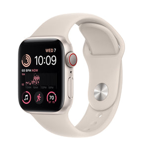 APPLE WATCH SE GPS+CELLULAR 40MM STARLIGHT ALUMINUM CASE WITH STARLIGHT SPORT B
