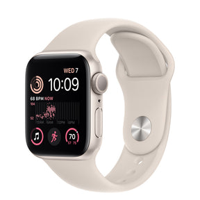 APPLE WATCH SE GPS 40MM STARLIGHT ALUMINUM CASE WITH STARLIGHT SPORT BAND REGUL