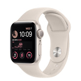 Apple Watch SE (GPS) - 40 mm - Aluminio dorado - Reloj inteligente con correa deportiva - Fluoroelastómero - Starlight - Tamaño de correa: Regular - 32 GB - Wi-Fi, Bluetooth - 30,49 g