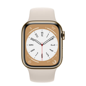 APPLE WATCH SERIES 8 GPS+CELLULAR 41MM GOLD STAINLESS STEEL CASE WITH STARLIGHT