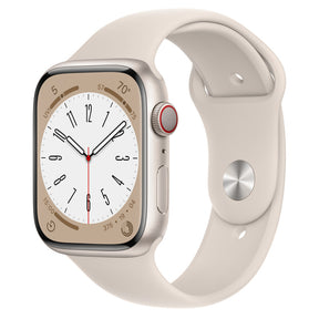 APPLE WATCH SERIES 8 GPS+CELLULAR 45MM STARLIGHT ALUMINUM CASE WITH STARLIGHT S