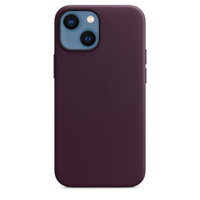 APPLE CAPA IPHONE 13 MINI LEATHER CASE 5.4 WITH MAGSAFE - DARK CHERRY