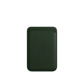 iPhone Leather Wallet with MagSafe - Sequoia Green