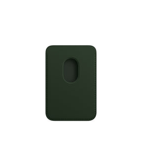 iPhone Leather Wallet with MagSafe - Sequoia Green