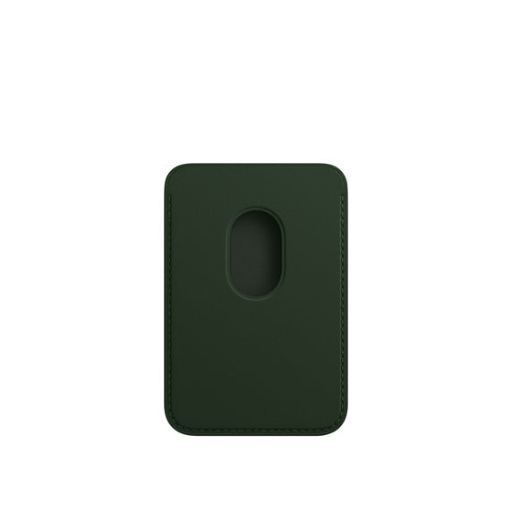 iPhone Leather Wallet with MagSafe - Sequoia Green