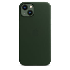 APPLE CAPA IPHONE 13 LEATHER 6.1 CASE WITH MAGSAFE - SEQUOIA GREEN