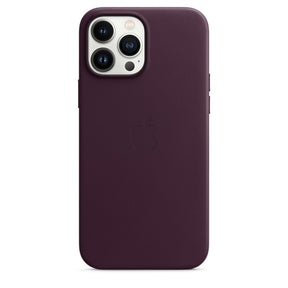 APLLE CAPA IPHONE 13 PRO MAX LEATHER 6.7 CASE WITH MAGSAFE - DARK CHERRY