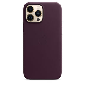 APLLE CAPA IPHONE 13 PRO MAX LEATHER 6.7 CASE WITH MAGSAFE - DARK CHERRY