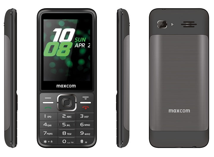 Maxcom Classic MM244 2.8" Dual SIM 2G Teléfono Móvil Negro/Plata