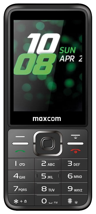 Maxcom Classic MM244 2.8" Dual SIM 2G Mobile Phone Black/Silver