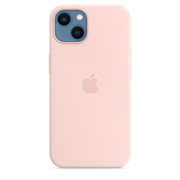 APPLE CAPA IPHONE 13 SILICONE 6.1 CASE WITH MAGSAFE - CHALK PINK