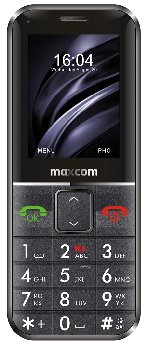 Maxcom Comfort MM735 2G 2.2" TFT mobile phone with SOS bracelet