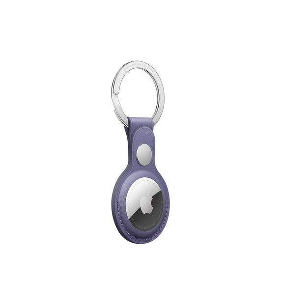 AirTag Leather Key Ring - Wisteria