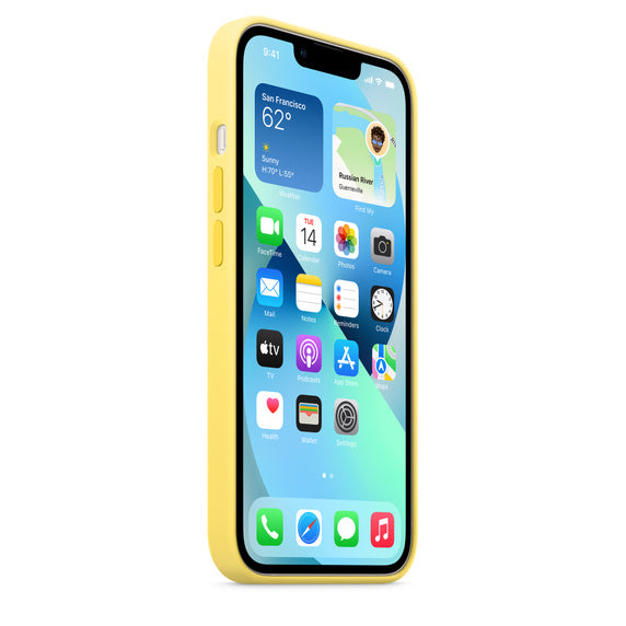 APPLE CAPA IPHONE 13 SILICONE 6.1 CASE WITH MAGSAFE - LEMON ZEST