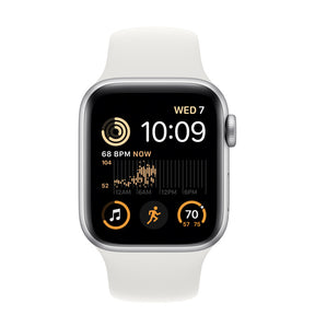 APPLE WATCH SE GPS+CELLULAR 40MM SILVER ALUMINUM CASE WITH WHITE SPORT BAND REG