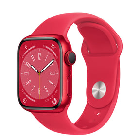 Apple Watch Series 8 GPS 41mm (PRODUCT)RED Aluminum Case with (PRODUCT)RED Sport Band - Regular