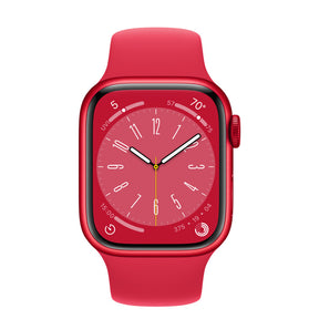Apple Watch Series 8 GPS 41mm (PRODUCT)RED Aluminum Case with (PRODUCT)RED Sport Band - Regular