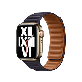 APPLE BRACELET INK LEATHER LINK - S/M 41MM