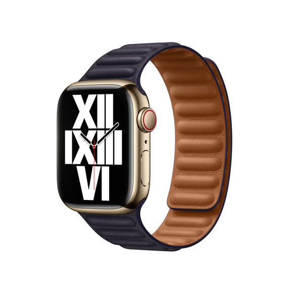 APPLE BRACELET INK LEATHER LINK - M/L 41MM