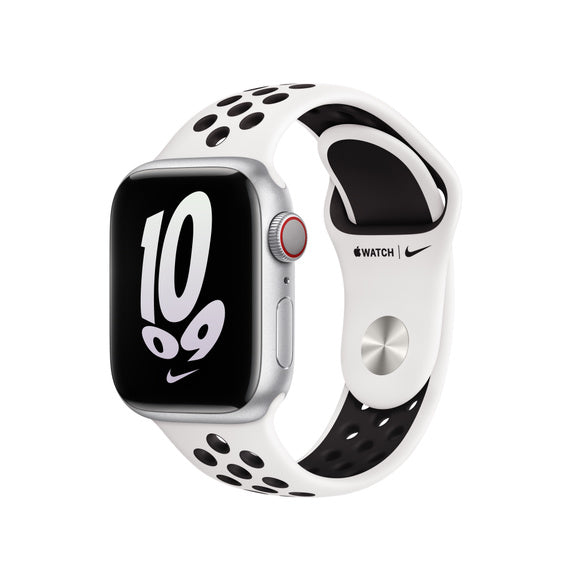 APPLE BRACELET SUMMIT WHITE/BLACK NIKE SPORT BAND 41MM