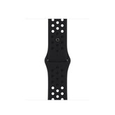 Apple 40mm Nike Sport Band - Bracelete de relógio para relógio inteligente - tamanhos S/M e M/L - antracite/preto - para Watch (38 mm, 40 mm, 41 mm) (MX8C2ZM/A)