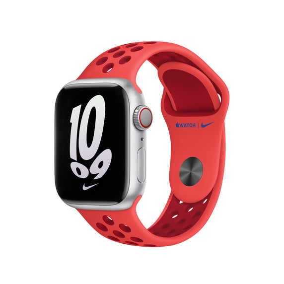 APPLE BRACELET BRIGHT CRIMSON/GYM RED NIKE SPORT BAND 41MM