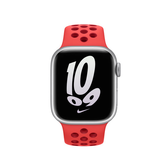 APPLE BRACELET BRIGHT CRIMSON/GYM RED NIKE SPORT BAND 41MM