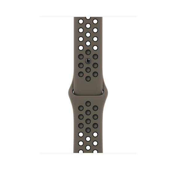 APPLE BRACELET OLIVE GRAY/BLACK NIKE SPORT BAND 45MM