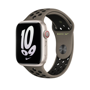 APPLE BRACELET OLIVE GRAY/BLACK NIKE SPORT BAND 45MM