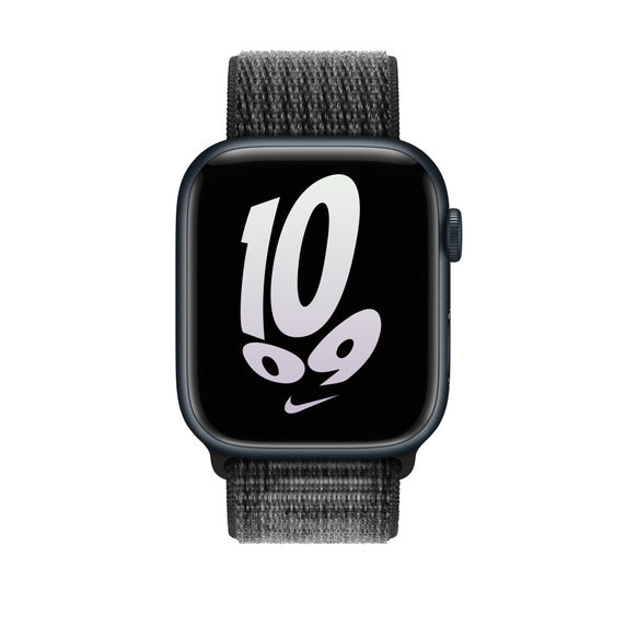 APPLE BRACELETE BLACK/SUMMIT WHITE NIKE SPORT LOOP 45MM