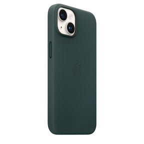 APPLE CAPA IPHONE 14 LEATHER CASE WITH MAGSAFE - FOREST GREEN