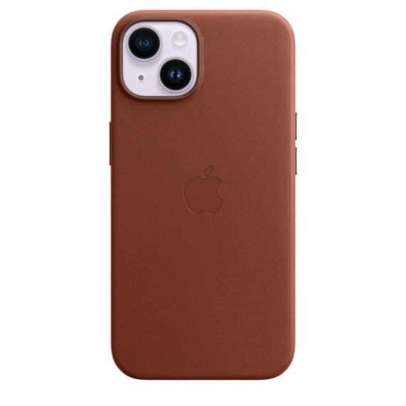 FUNDA DE CUERO APPLE CAPA IPHONE 14 CON MAGSAFE - UMBER