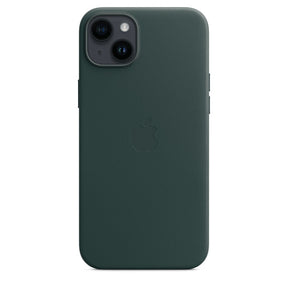 APPLE CAPA IPHONE 14 PLUS LEATHER CASE WITH MAGSAFE - FOREST GREEN