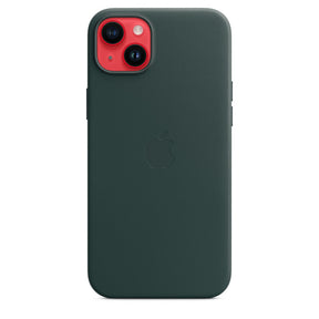 APPLE CAPA IPHONE 14 PLUS LEATHER CASE WITH MAGSAFE - FOREST GREEN