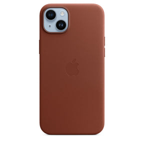 APPLE CAPA IPHONE 14 PLUS LEATHER CASE WITH MAGSAFE - UMBER