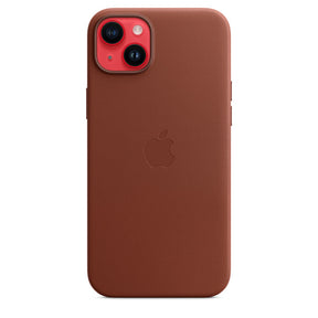 APPLE CAPA IPHONE 14 PLUS LEATHER CASE WITH MAGSAFE - UMBER