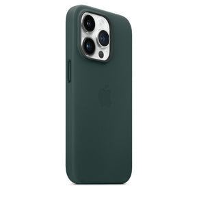 APPLE CAPA IPHONE 14 PRO LEATHER CASE WITH MAGSAFE - FOREST GREEN