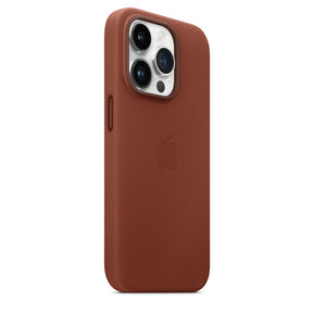 APPLE CAPA IPHONE 14 PRO LEATHER CASE WITH MAGSAFE - UMBER