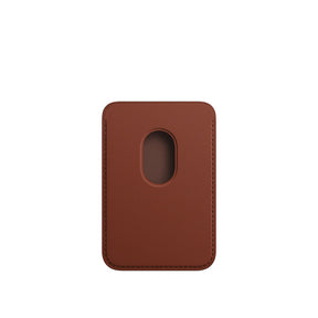 APPLE CAPA IPHONE LEATHER WALLET WITH MAGSAFE - UMBER