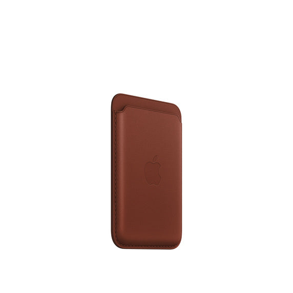 APPLE CAPA IPHONE LEATHER WALLET WITH MAGSAFE - UMBER