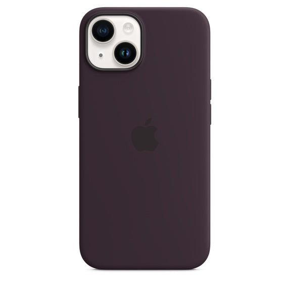 APPLE CAPA IPHONE 14 SILICONE CASE WITH MAGSAFE - ELDERBERRY